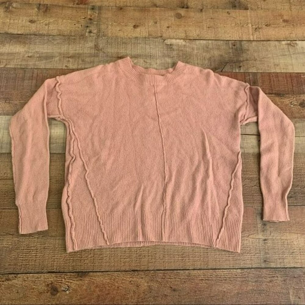 Ruby Moon womens size medium pink crew neck pullover sweater